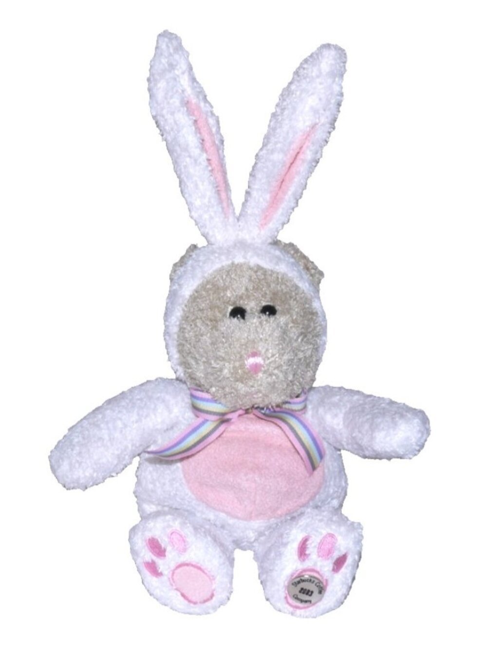 Vintage Starbucks Bearista Collection 2003 Easter Bunny 10" stuffed plush bear